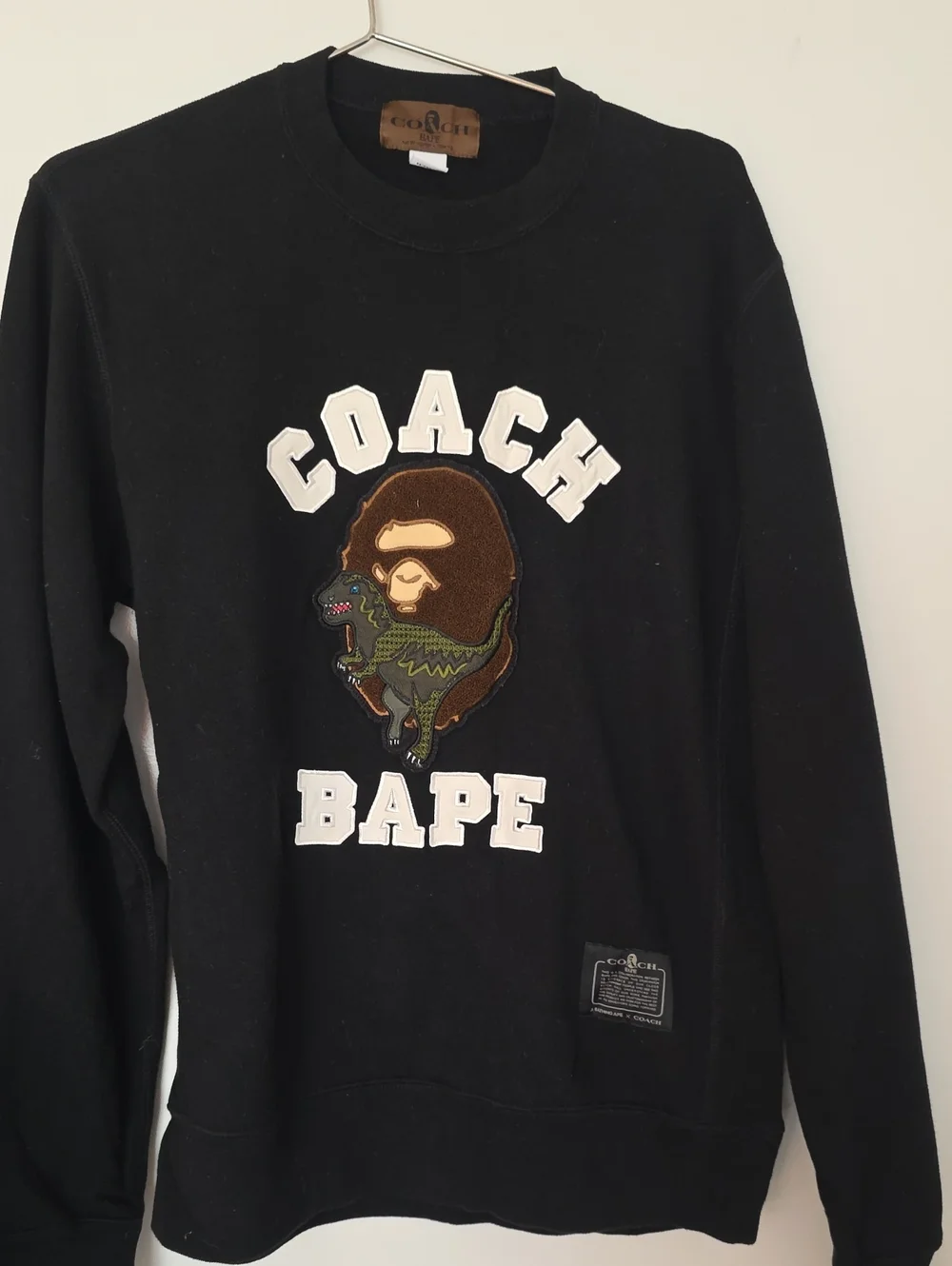 Coach x BAPE Black Graphic Crewneck Sweater